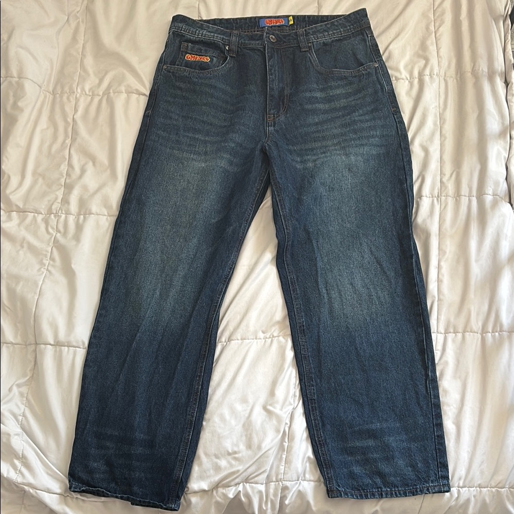 Empyre Bad Dog Dark Wash Blue Denim Skate Jeans